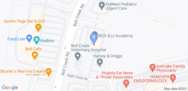 Map to BOA BJJ Academy